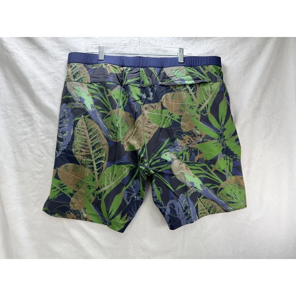 Rhone Barrier Swim Shorts XXL Tropical‎ Floral Green Blue 6